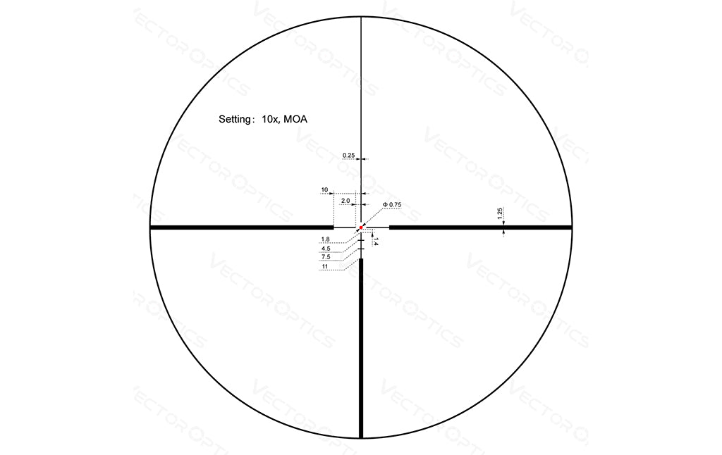 Mira Vector Optics &lt;/br&gt; Continental 2-12X50 G4 Hunting SFP &lt;/br&gt; (U$D 510)