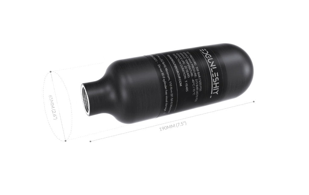 EDgun &lt;/br&gt;Botella Fibra de Carbono 350cc · Leshiy 2