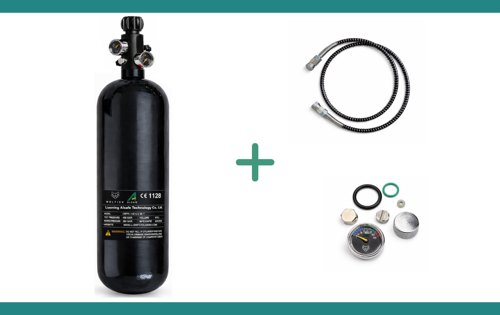 Alsafe  </br>  Scuba de fibra de carbono 6,8L