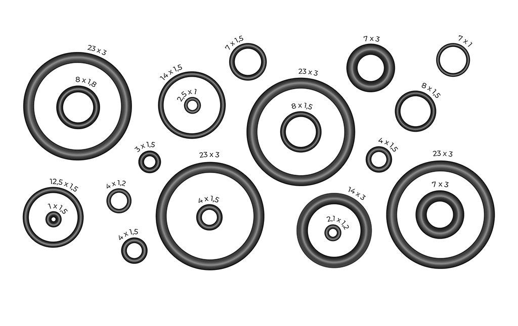 Huben &lt;/br&gt;  Kit de O&#39;Rings &lt;/br&gt; (U$D 60)