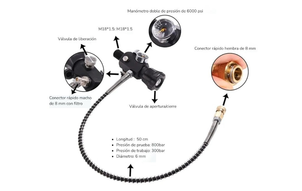 Alsafe </br> Scuba de fibra de carbono 2L