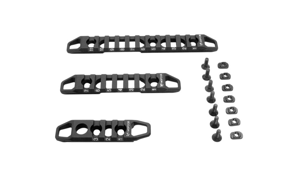 RTI  &lt;/br&gt; Juego de 3 rieles Picatinny M-Lok (3 longitudes distintas)