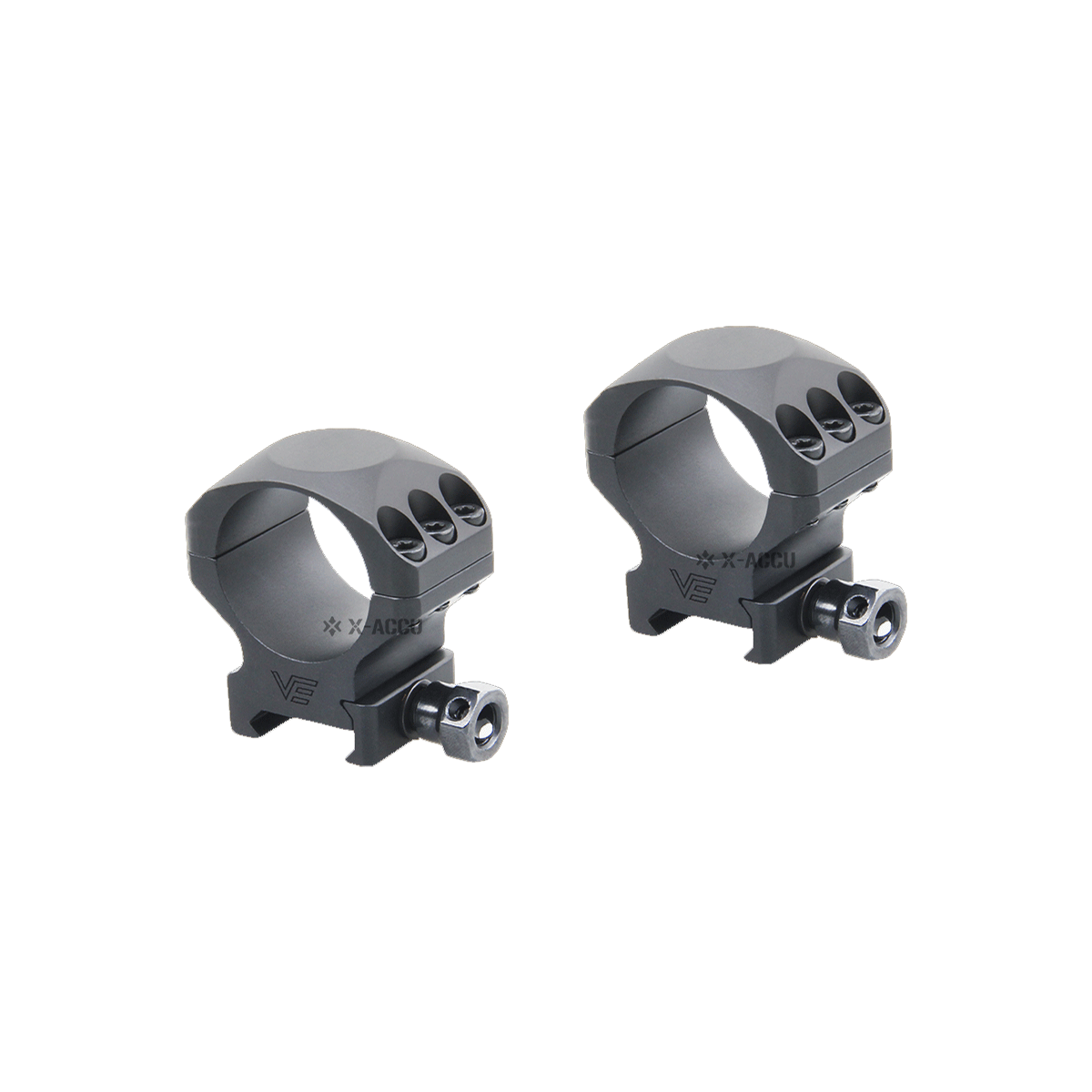 Anillos de Montura Picatinny de Bajo Perfil X-Accu de 30mm 1"