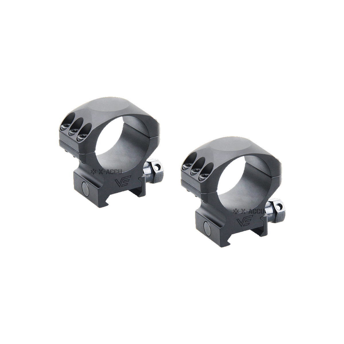 Anillos de Montura Picatinny de Bajo Perfil X-Accu de 30mm 1&quot;