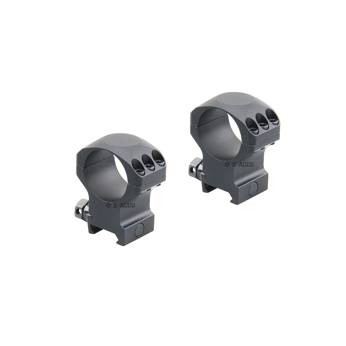 Anillos de Montura Picatinny de Perfil Medio X-Accu de 30mm 1.25&quot;