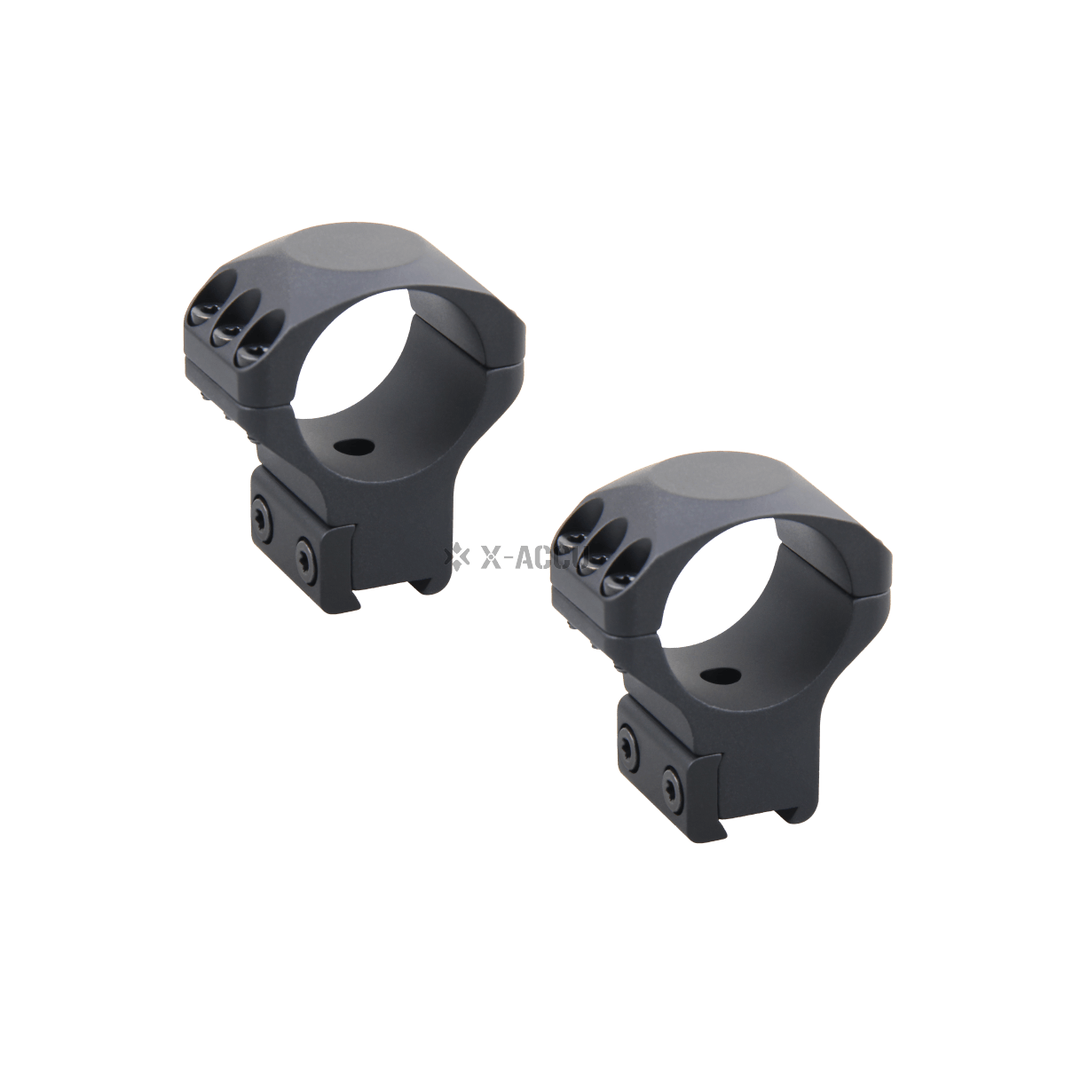 Anillos de Montura Dovetail de Perfil Alto X-Accu de 30mm 1.25&quot;