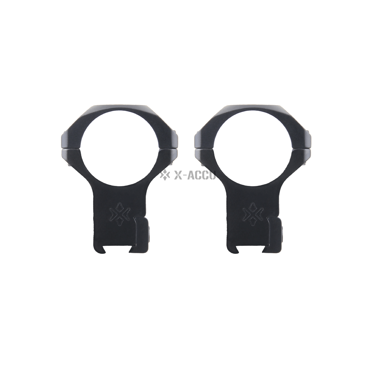 Anillos de Montura Dovetail de Perfil Alto X-Accu de 30mm 1.5&quot;