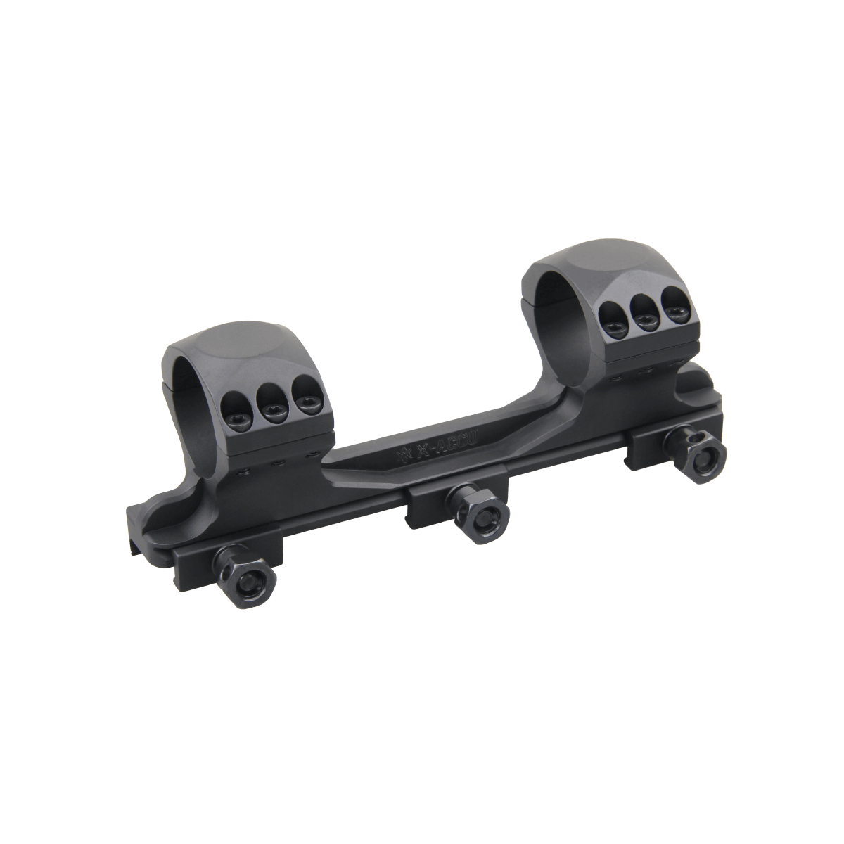 Montura Picatinny de Una Pieza X-ACCU de 30mm 1.2&quot; Perfil Medio 0MOA