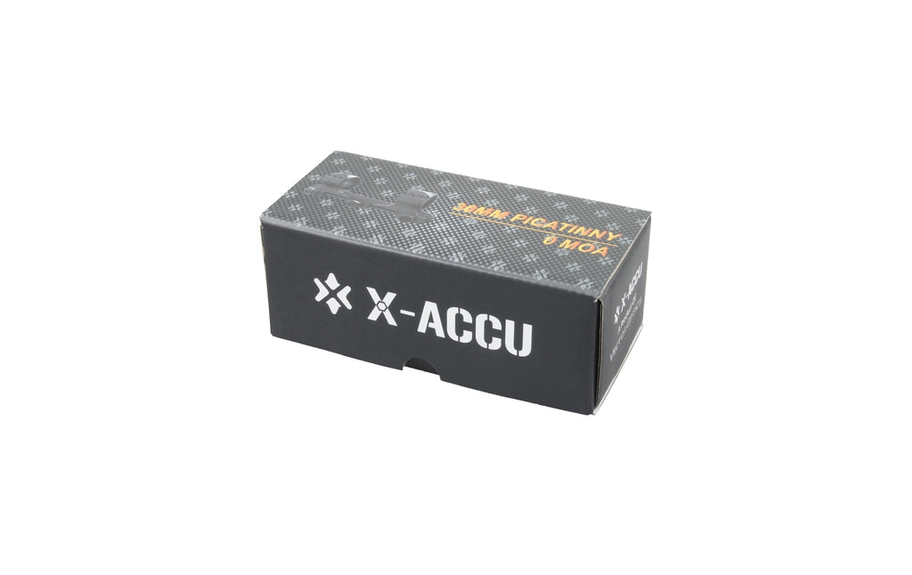 Anilla Monopieza Picatinny X-ACCU 0 MOA  30mm Perfil Medio