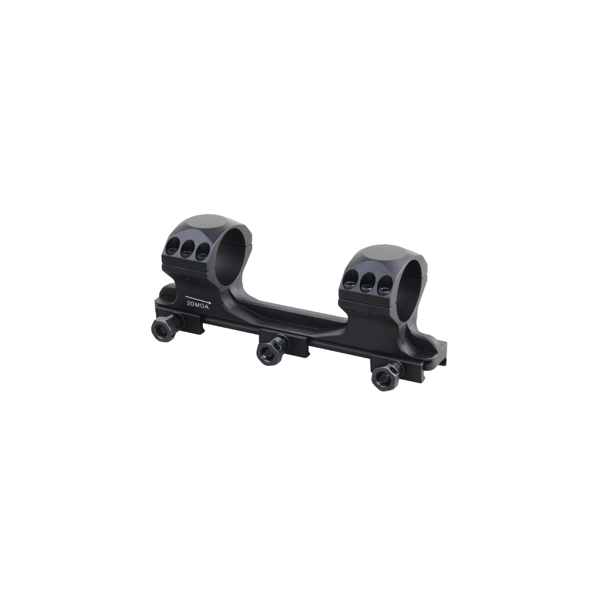 Montura Picatinny de Una Pieza X-ACCU de 30mm 1.4&quot; Perfil Alto 20MOA