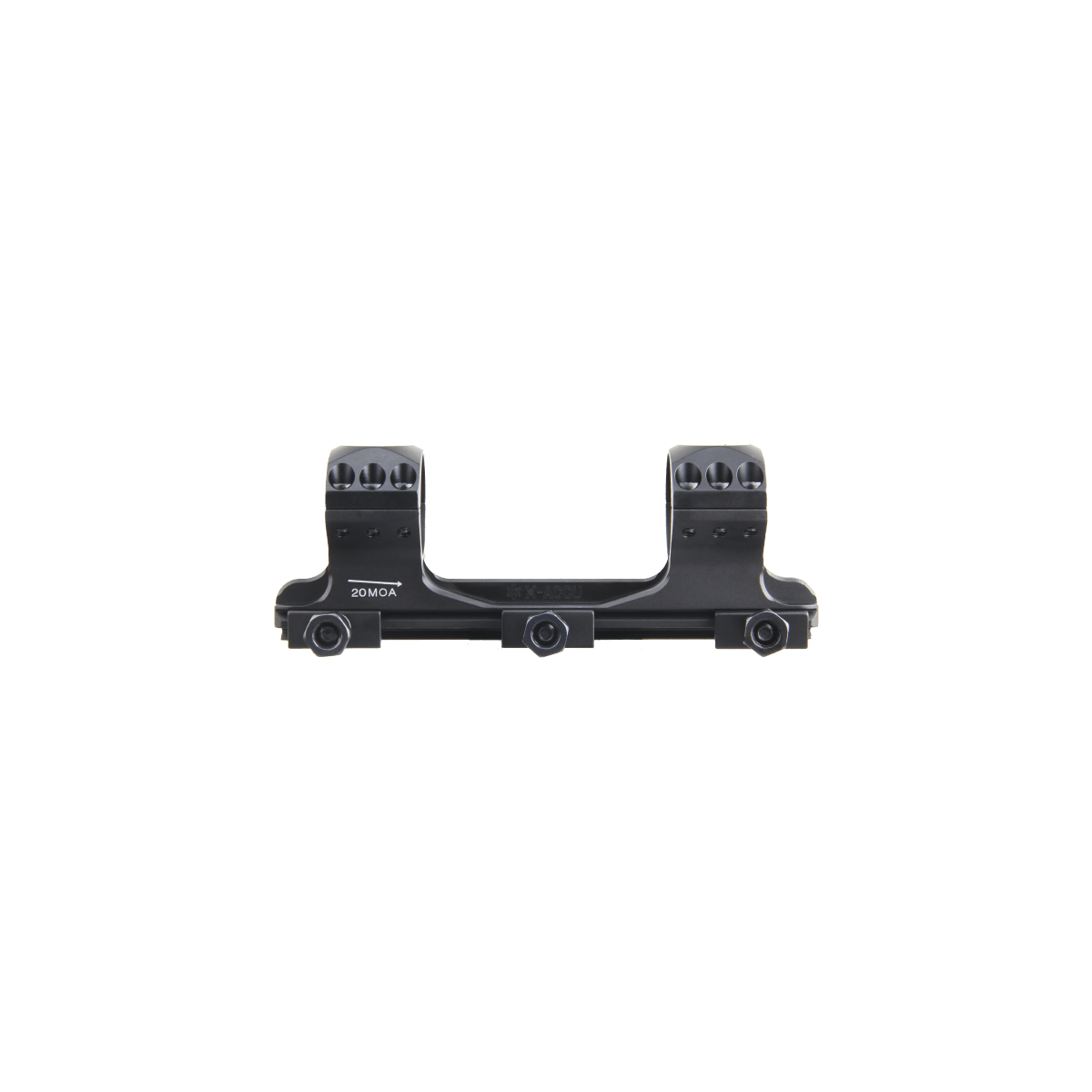Montura Picatinny de Una Pieza X-ACCU de 30mm 1.4&quot; Perfil Alto 20MOA