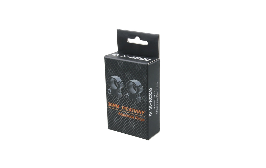 Anillas Picatinny X-ACCU 30mm Ajustable