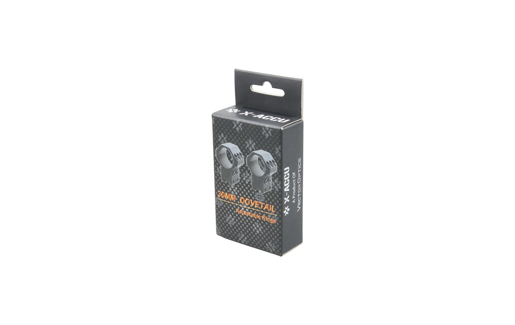 Anillas Dovetail X-ACCU 30mm Ajustable