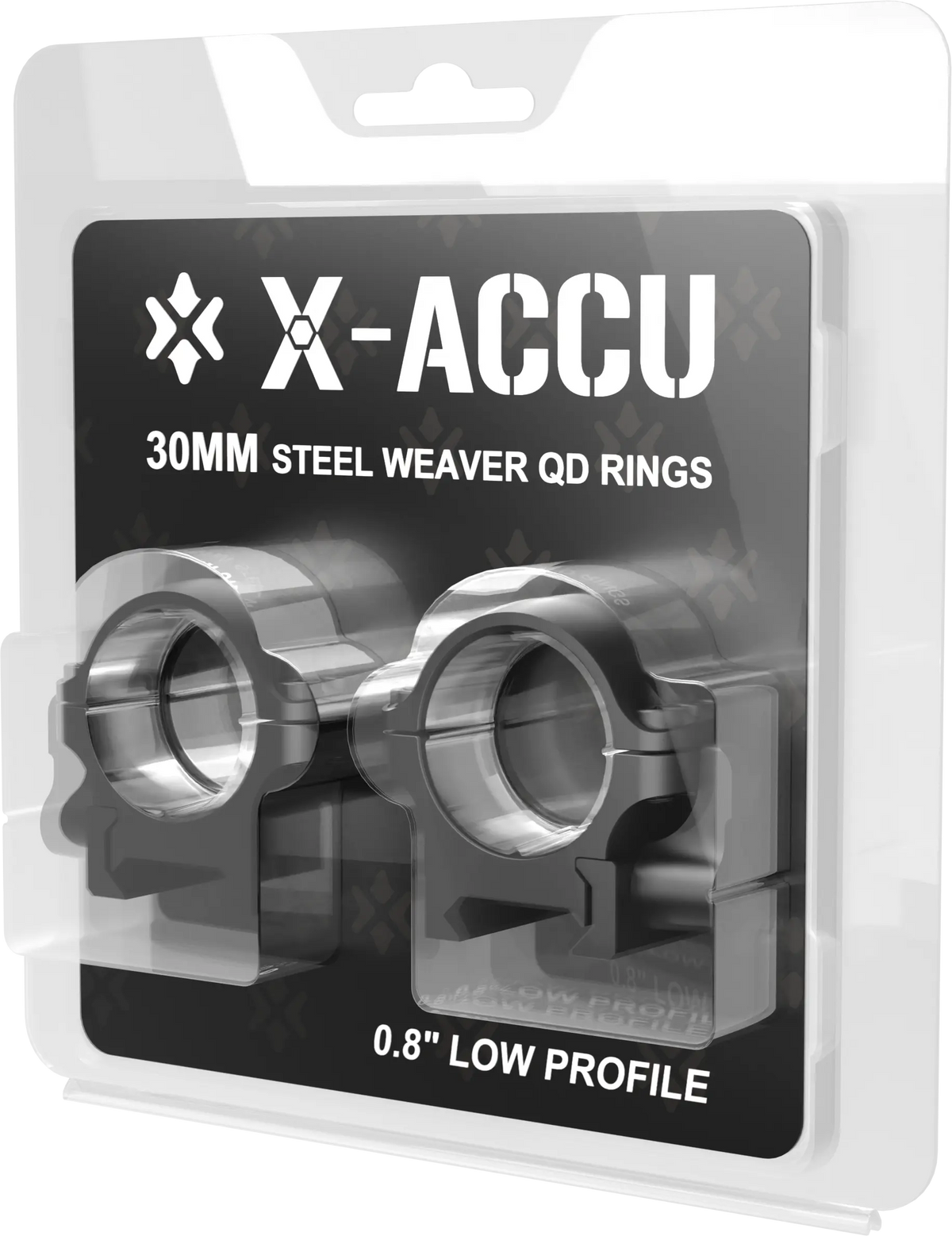Anillas Weaver de Acero 30mm Liberación Rápida 0.8in Perfil Bajo