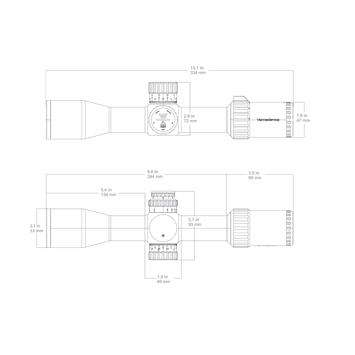 Tauron 4-16x44 HD MIL FFP