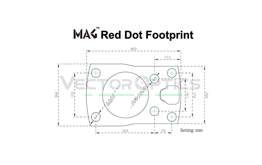 Mira punto rojo  Vector Optics &lt;/br&gt; Frenzy-S 1x17x24 &lt;/br&gt; (U$D 200)