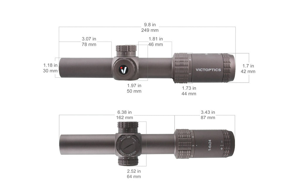 Mira Victoptics  &lt;/br&gt; S6 1-6x24 SFP FDE Coyote &lt;/br&gt; (U$D 180)