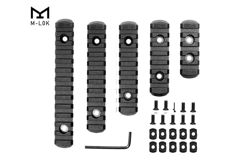 M-lok &lt;/br&gt; kit de rieles Picatinny &lt;/br&gt; (U$D 30)