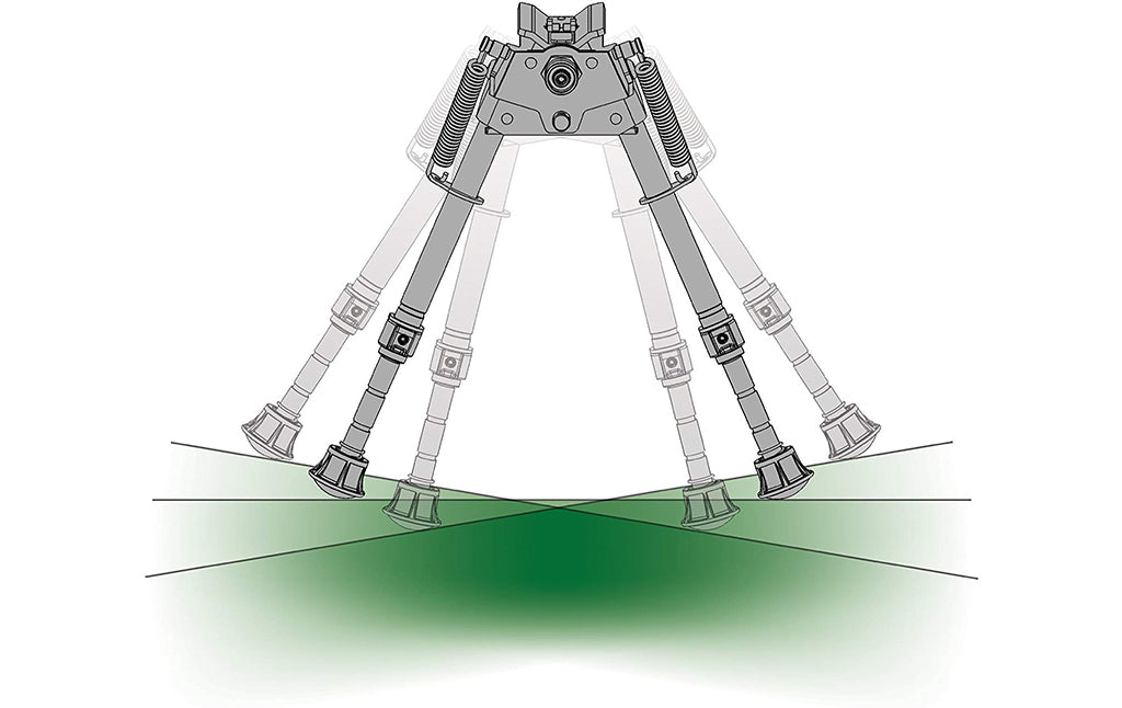 Bipode Caldwell &lt;/br&gt;  Xla 6 A 9 Pulgadas - Con Pivote &lt;/br&gt; (U$D 90)