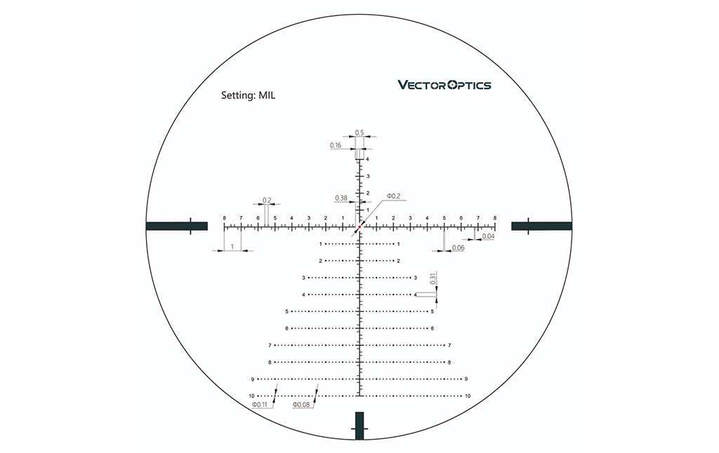 Mira Vector Optics &lt;/br&gt; Continental  3-18x50 VCT-34FFP &lt;/br&gt; (U$D 750)