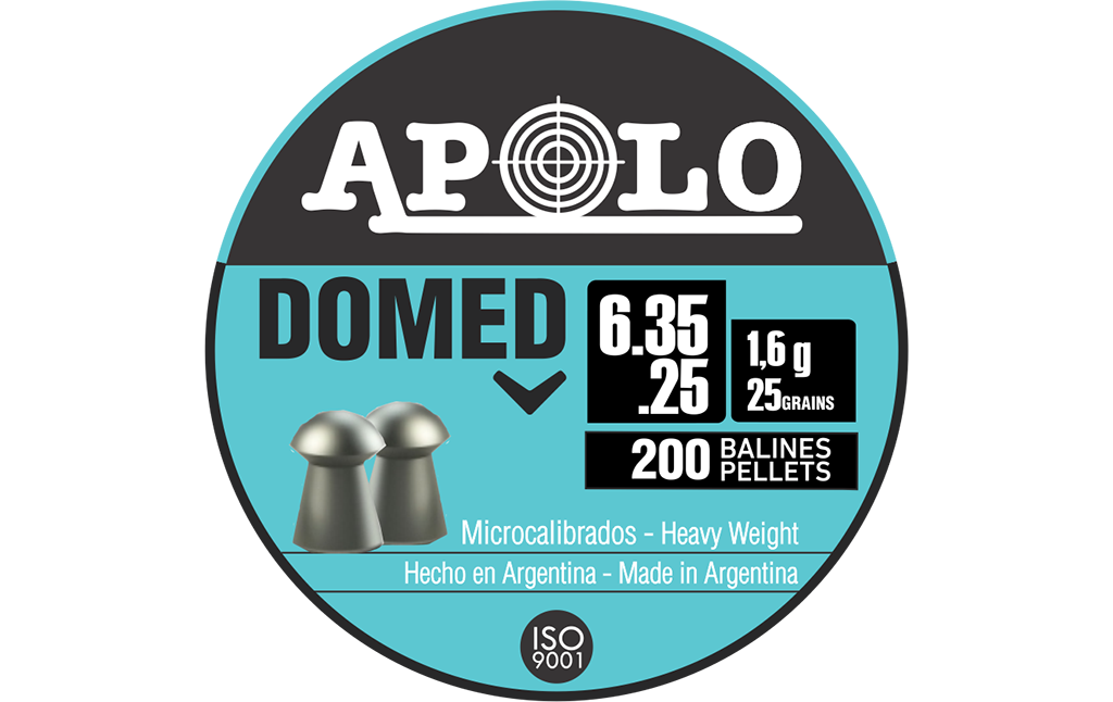 Balines Apolo &lt;/br&gt; Domed calibre 6,35 X 200 &lt;/br&gt; (U$D 5)